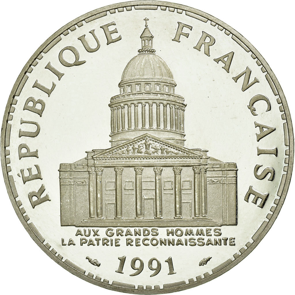 Monnaie, France, Panthéon, 100 Francs, 1991, Paris, BE, SUP, Argent