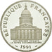 Monnaie, France, Panthéon, 100 Francs, 1991, Paris, BE, SUP, Argent