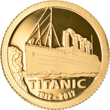 Coin, Cook Islands, Titanic, Dollar, 2012, Franklin Mint, MS(65-70), Gold