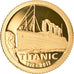 Coin, Cook Islands, Titanic, Dollar, 2012, Franklin Mint, MS(65-70), Gold