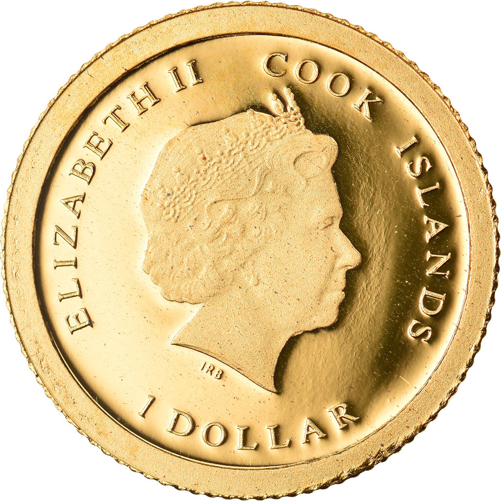 Coin, Cook Islands, Titanic, Dollar, 2012, Franklin Mint, MS(65-70), Gold