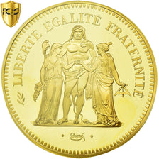 Münze, Frankreich, Hercule, 50 Francs, 1974, Piéfort, PCGS, SP67, Gold