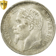 Monnaie, France, Napoleon III, Napoléon III, Franc, 1868, Paris, PCGS, MS64