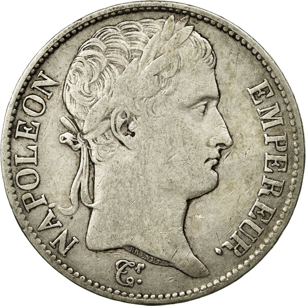 Moneta, Francia, Napoléon I, 5 Francs, 1808, Perpignan, MB+, Argento