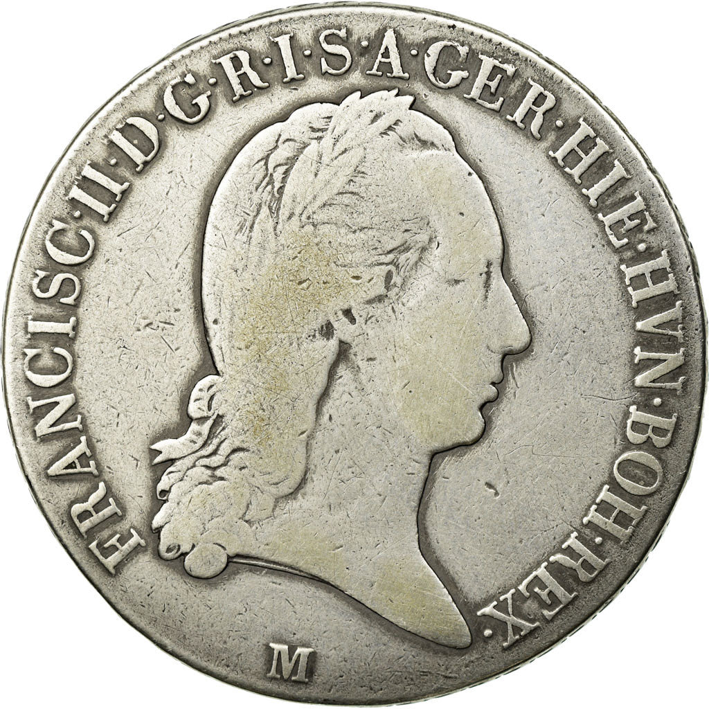 Moeda, ESTADOS ITALIANOS, MILAN, Franz II, Crocione, Kronenthaler, 1796, Milan