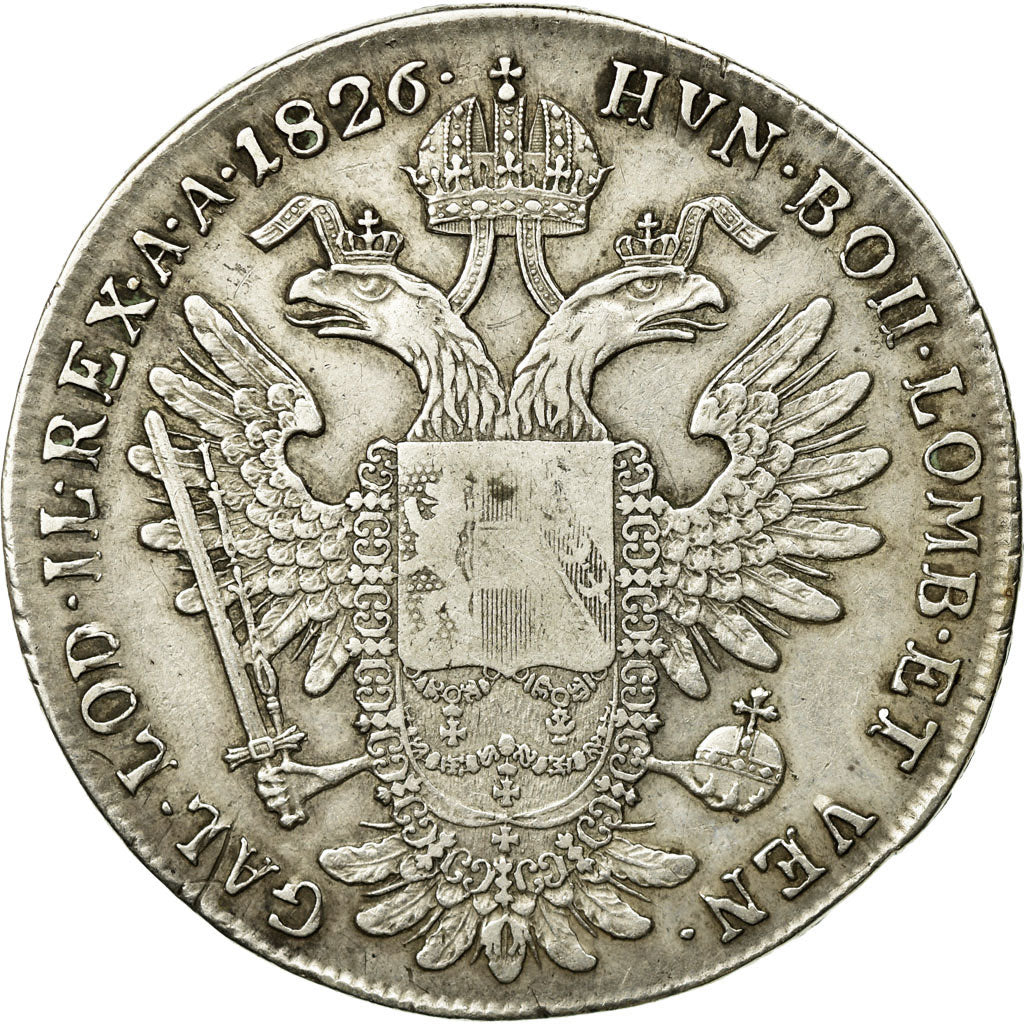 Moneta, Austria, Franz II (I), Thaler, 1826, MB+, Argento, KM:2163