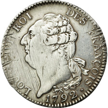 Münze, Frankreich, Louis XVI, Écu de 6 livres françois, ECU, 6 Livres, 1792