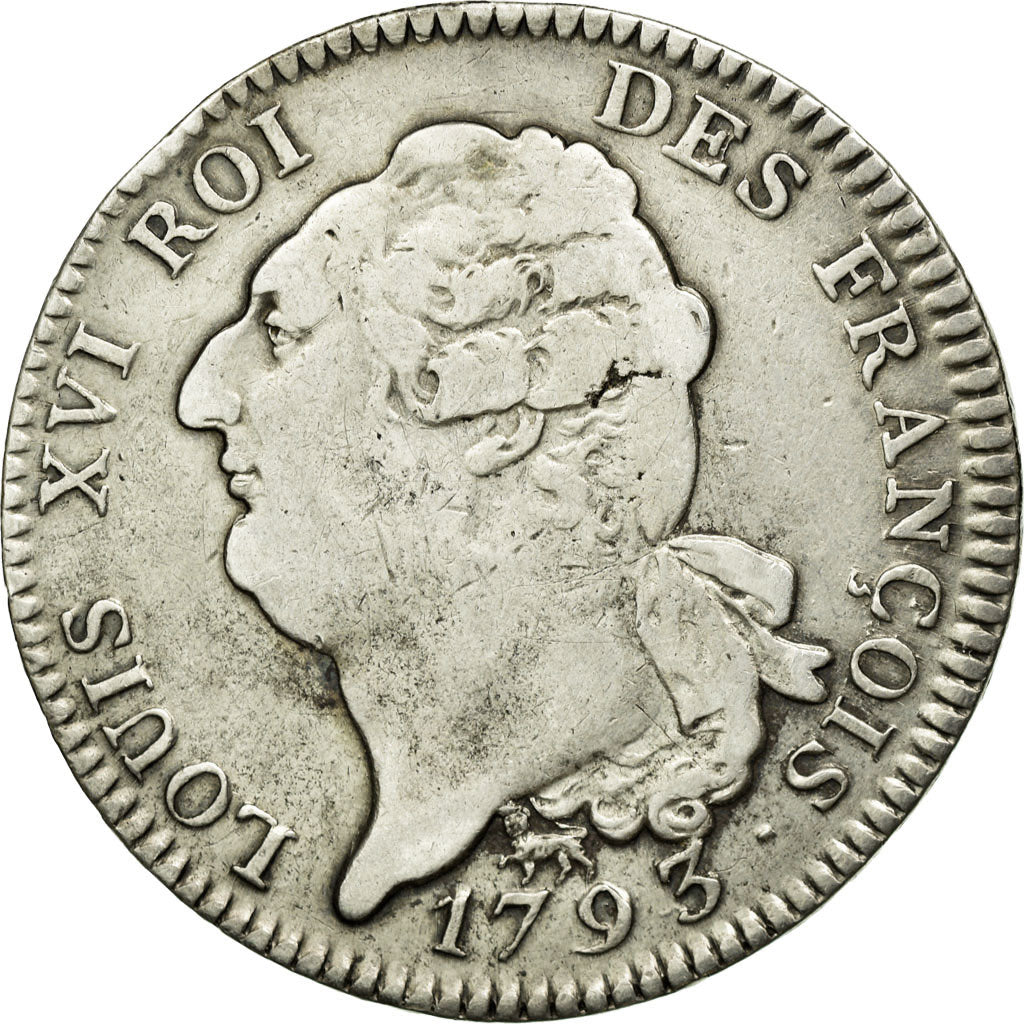Coin, France, Louis XVI, Écu de 6 livres françois, ECU, 6 Livres, 1793, Paris