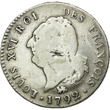 Coin, France, Louis XVI, 30 sols françois, 30 Sols, 1792, Paris, VF(20-25)