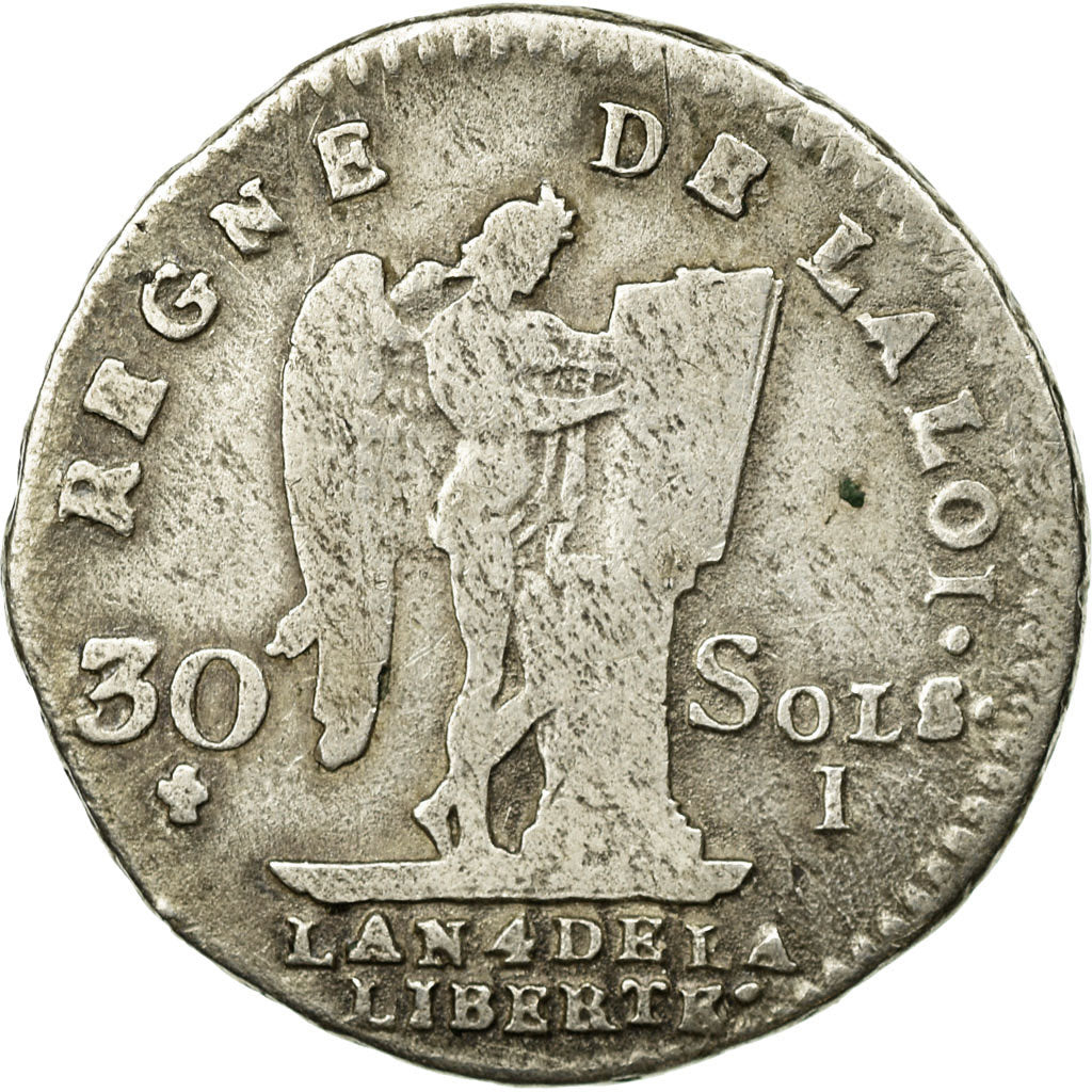 Münze, Frankreich, Louis XVI, 30 sols françois, 30 Sols, 1792, Limoges, SGE+