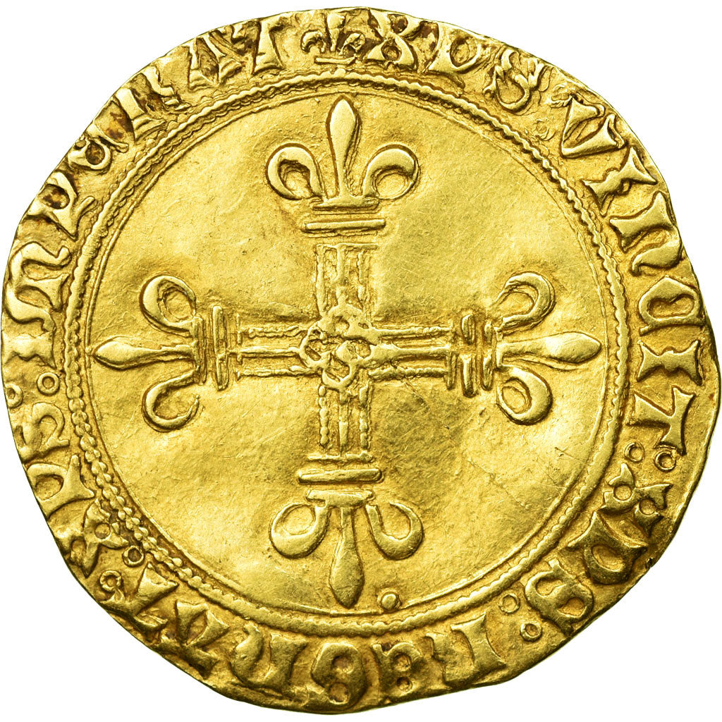 Moneta, Francia, Louis XII, Ecu d'or, Troyes, BB, Oro, Duplessy:647