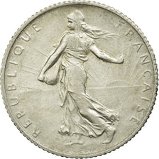 Moeda, França, Semeuse, Franc, 1914, Castelsarrasin, AU(50-53), Prata