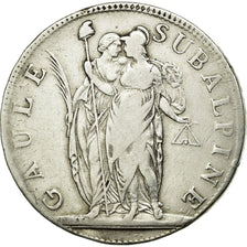 Coin, ITALIAN STATES, PIEDMONT REPUBLIC, 5 Francs, An 10, Turin, VF(30-35)