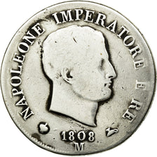 Moneta, STATI ITALIANI, KINGDOM OF NAPOLEON, Napoleon I, 5 Lire, 1808, Milan