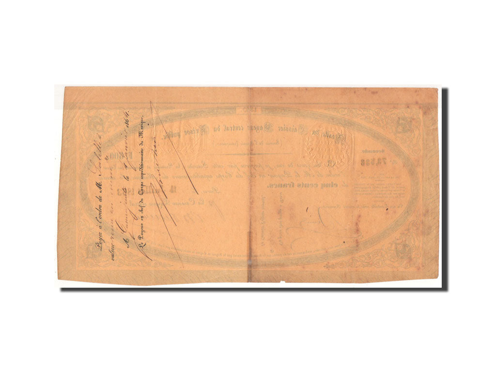 Banknote, Mexico, 500 Francs, 1863, 14.7.1863, VF(30-35)