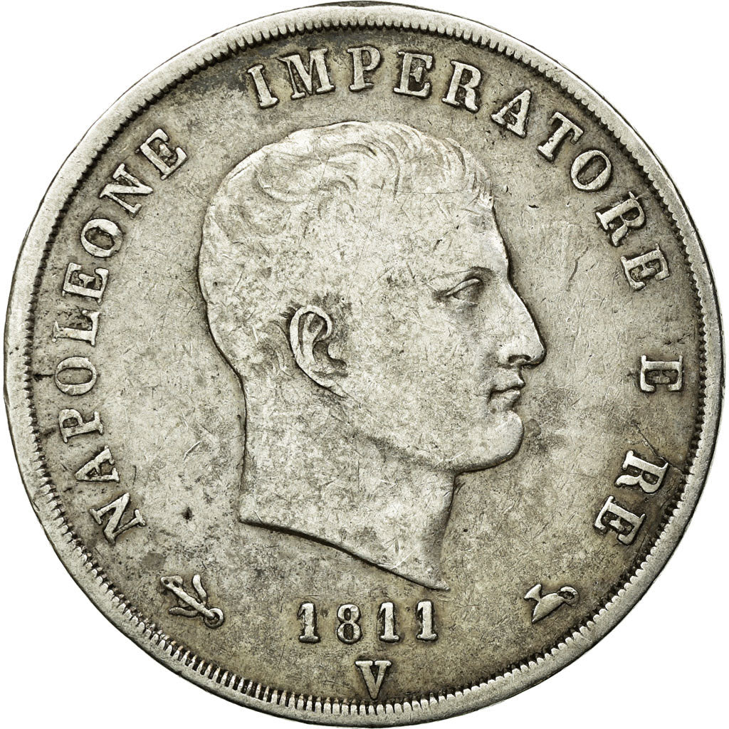 Coin, ITALIAN STATES, KINGDOM OF NAPOLEON, Napoleon I, 5 Lire, 1811, Venice