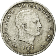 Coin, ITALIAN STATES, KINGDOM OF NAPOLEON, Napoleon I, 5 Lire, 1811, Venice