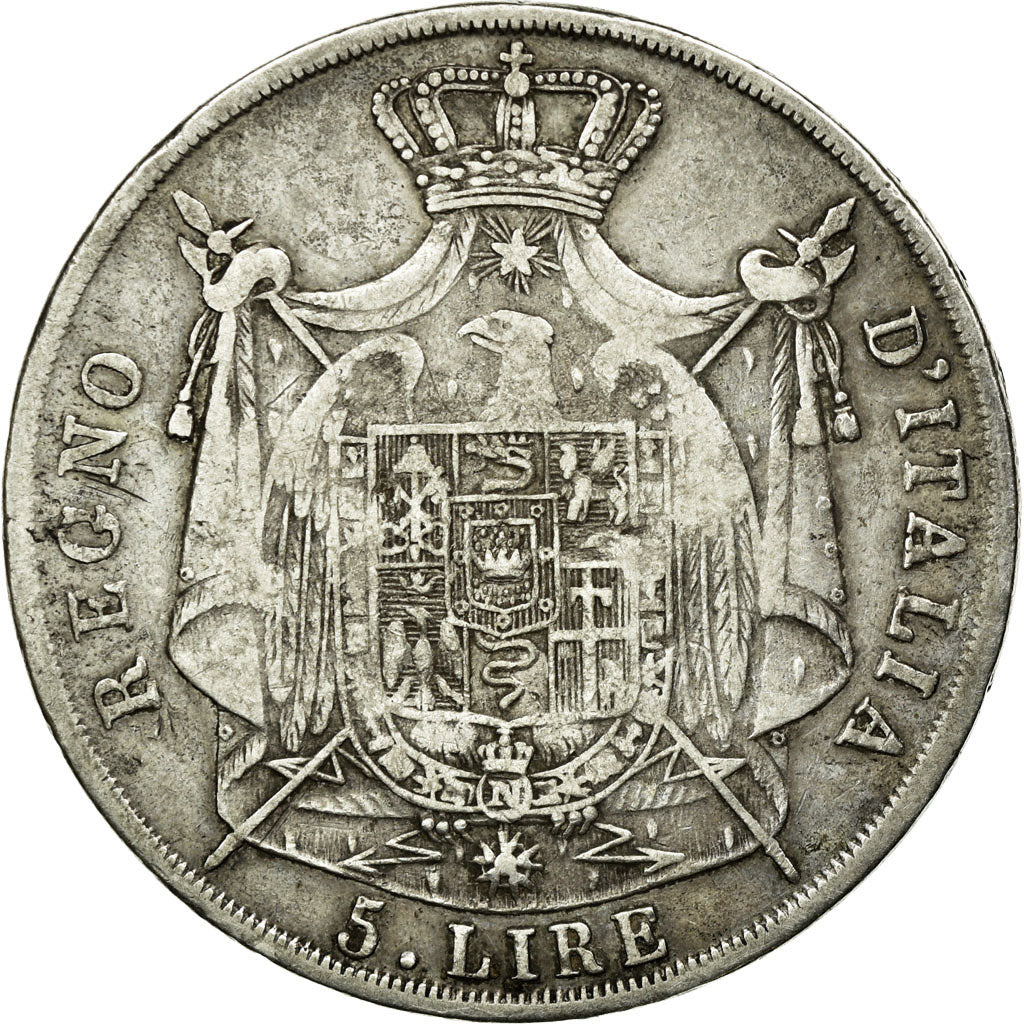 Coin, ITALIAN STATES, KINGDOM OF NAPOLEON, Napoleon I, 5 Lire, 1811, Venice