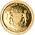 Coin, Gabon, Charles de Gaulle, 1000 Francs, 2013, MS(65-70), Gold
