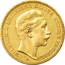 Moneta, Stati tedeschi, PRUSSIA, Wilhelm II, 20 Mark, 1888, Berlin, BB+, Oro