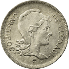 Coin, SPAIN CIVIL WAR, EUZKADI, Peseta, 1937, Brussels, AU(50-53), Nickel, KM:1