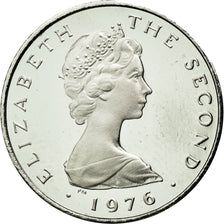 Coin, Isle of Man, Elizabeth II, Penny, 1976, MS(63), Platinum, KM:33b