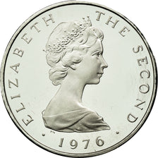 Coin, Isle of Man, Elizabeth II, 2 Pence, 1976, MS(63), Platinum, KM:34b