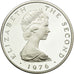 Coin, Isle of Man, Elizabeth II, 10 Pence, 1976, MS(63), Platinum, KM:36.1b