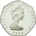 Monnaie, Isle of Man, Elizabeth II, 50 Pence, 1976, SPL, Platinum, KM:39b