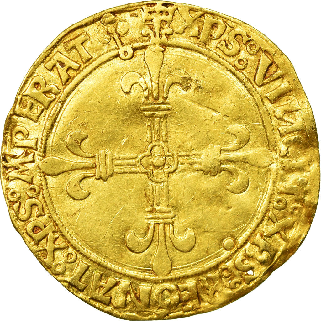 Munten, Frankrijk, Louis XII, Louis XII, Ecu d'or, Lyon, FR+, Goud, Duplessy:647