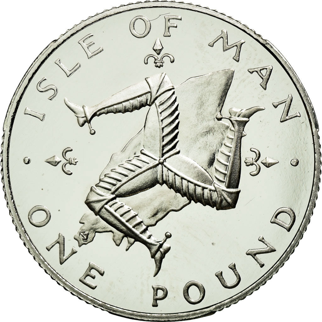 Coin, Isle of Man, Elizabeth II, Sovereign, Pound, 1978, MS(63), Platinum