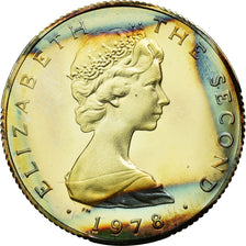 Coin, Isle of Man, Elizabeth II, Sovereign, Pound, 1978, MS(63), Silver, KM:44a