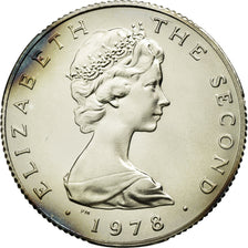 Coin, Isle of Man, Elizabeth II, Sovereign, Pound, 1978, MS(63), Silver, KM:44a