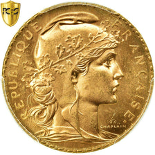 Coin, France, Marianne, 20 Francs, 1907, Paris, PCGS, MS66, Gold, KM:857