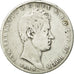 Moneda, Estados italianos, SARDINIA, Carlo Alberto, 5 Lire, 1844, Genoa, BC+