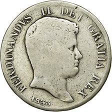 Moneta, STATI ITALIANI, NAPLES, Ferdinando II, 120 Grana, 1833, B+, Argento