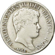 Coin, ITALIAN STATES, NAPLES, Ferdinando II, 120 Grana, 1834, VF(20-25), Silver