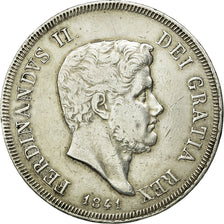Coin, ITALIAN STATES, NAPLES, Ferdinando II, 120 Grana, 1841, EF(40-45), Silver