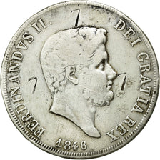 Coin, ITALIAN STATES, NAPLES, Ferdinando II, 120 Grana, 1846, VF(20-25), Silver