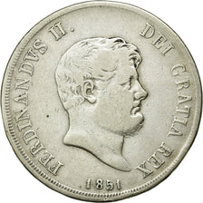 Coin, ITALIAN STATES, NAPLES, Ferdinando II, 120 Grana, 1851, VF(30-35), Silver