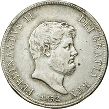 Coin, ITALIAN STATES, NAPLES, Ferdinando II, 120 Grana, 1852, EF(40-45), Silver