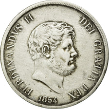 Monnaie, États italiens, NAPLES, Ferdinando II, 120 Grana, 1854, TTB, Argent