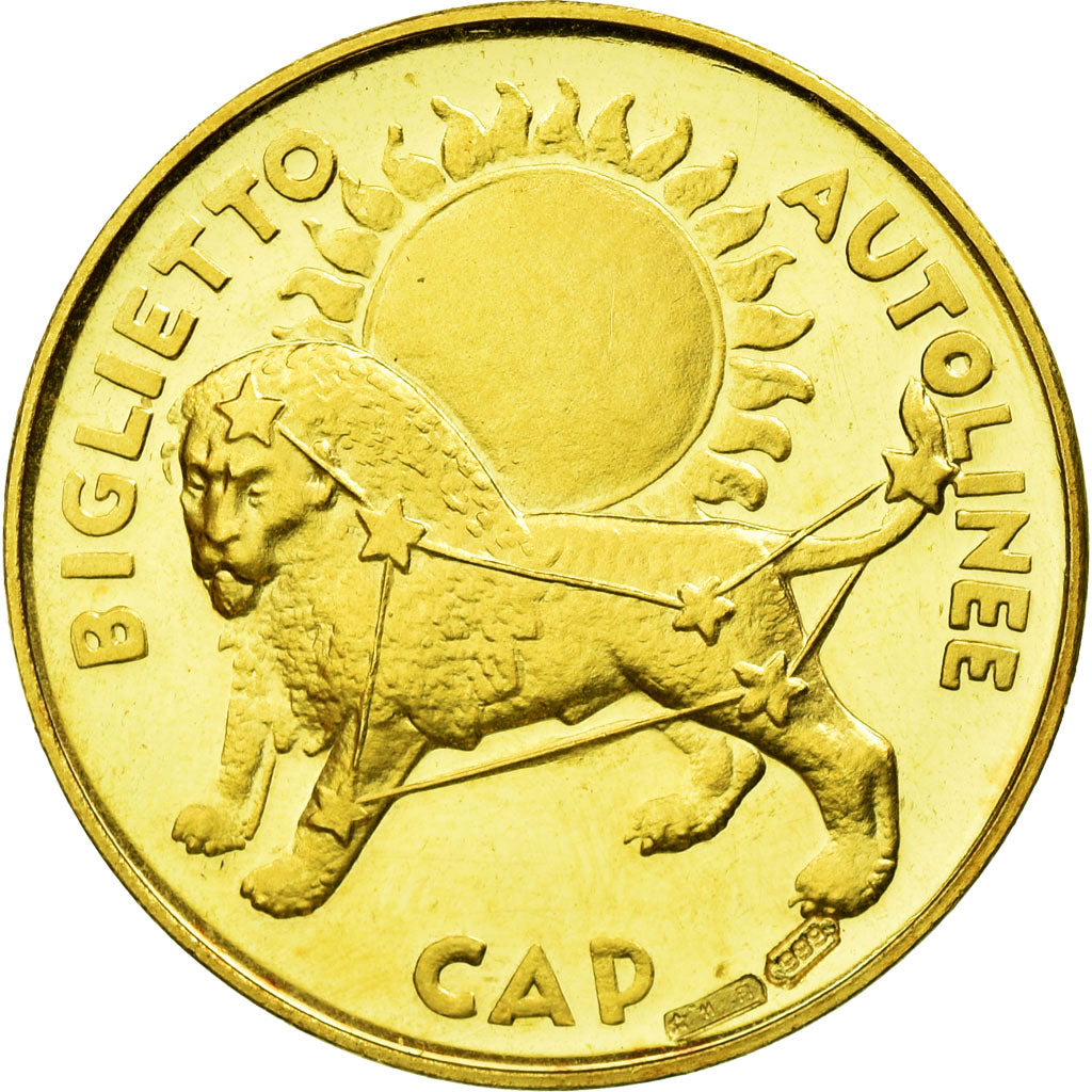 Italy, Medal, Donare Sangue - Biglietto Autolinee Cap, Bino Bini, Gold