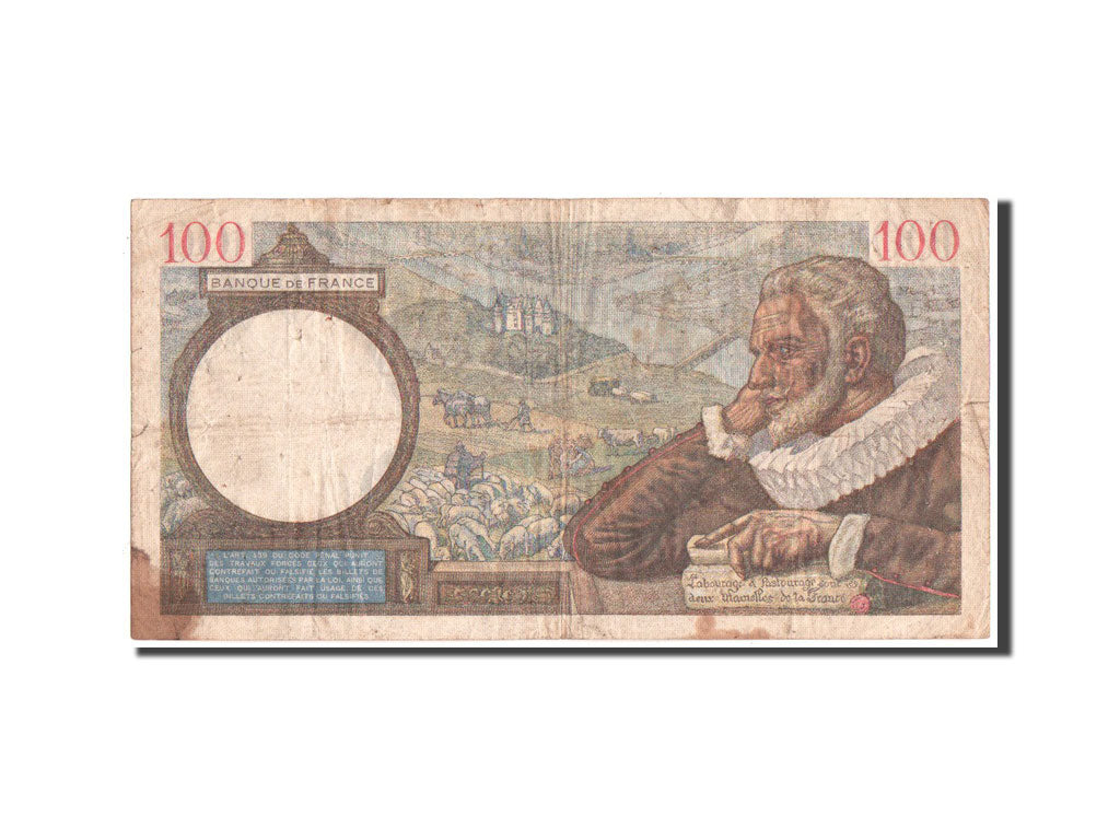 France, 100 Francs, Sully, 25.1.1940, KM:94