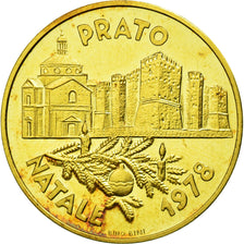 Italia, medaglia, Prato Natale 1978 - Biglietto Autolinee Cap, Bino Bini, Oro