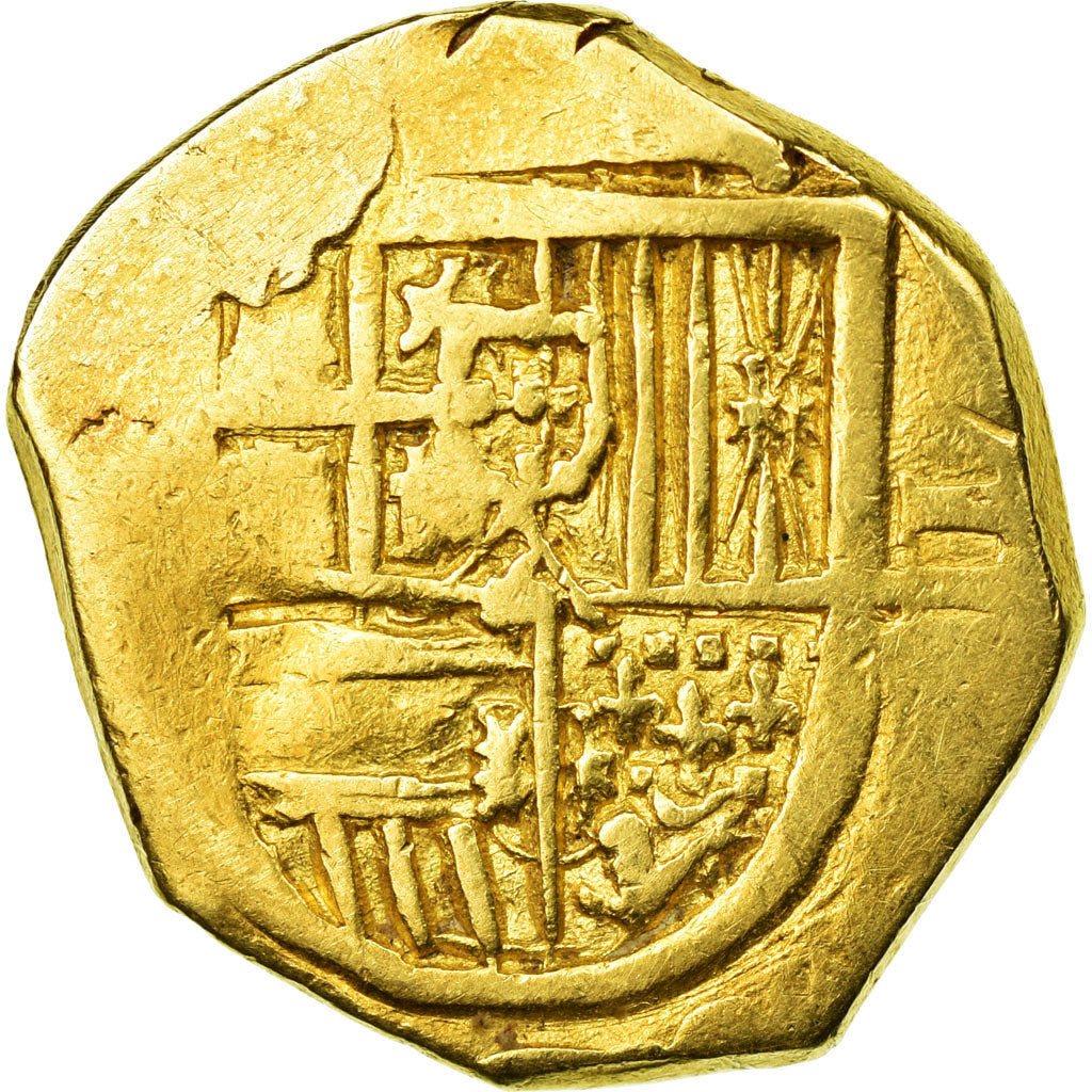 Moeda, Espanha, 2 Escudos, VF(20-25), Dourado
