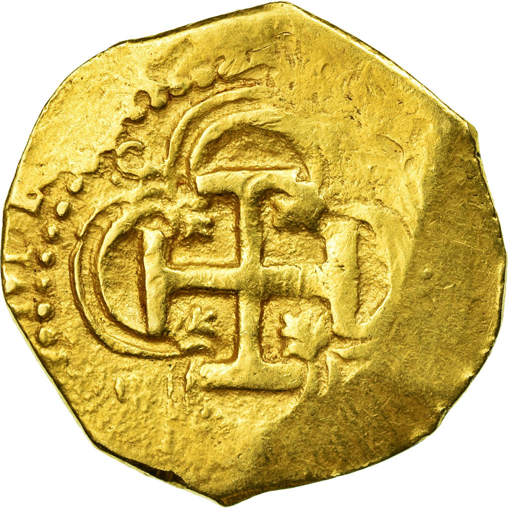Moneta, Spagna, 2 Escudos, MB+, Oro