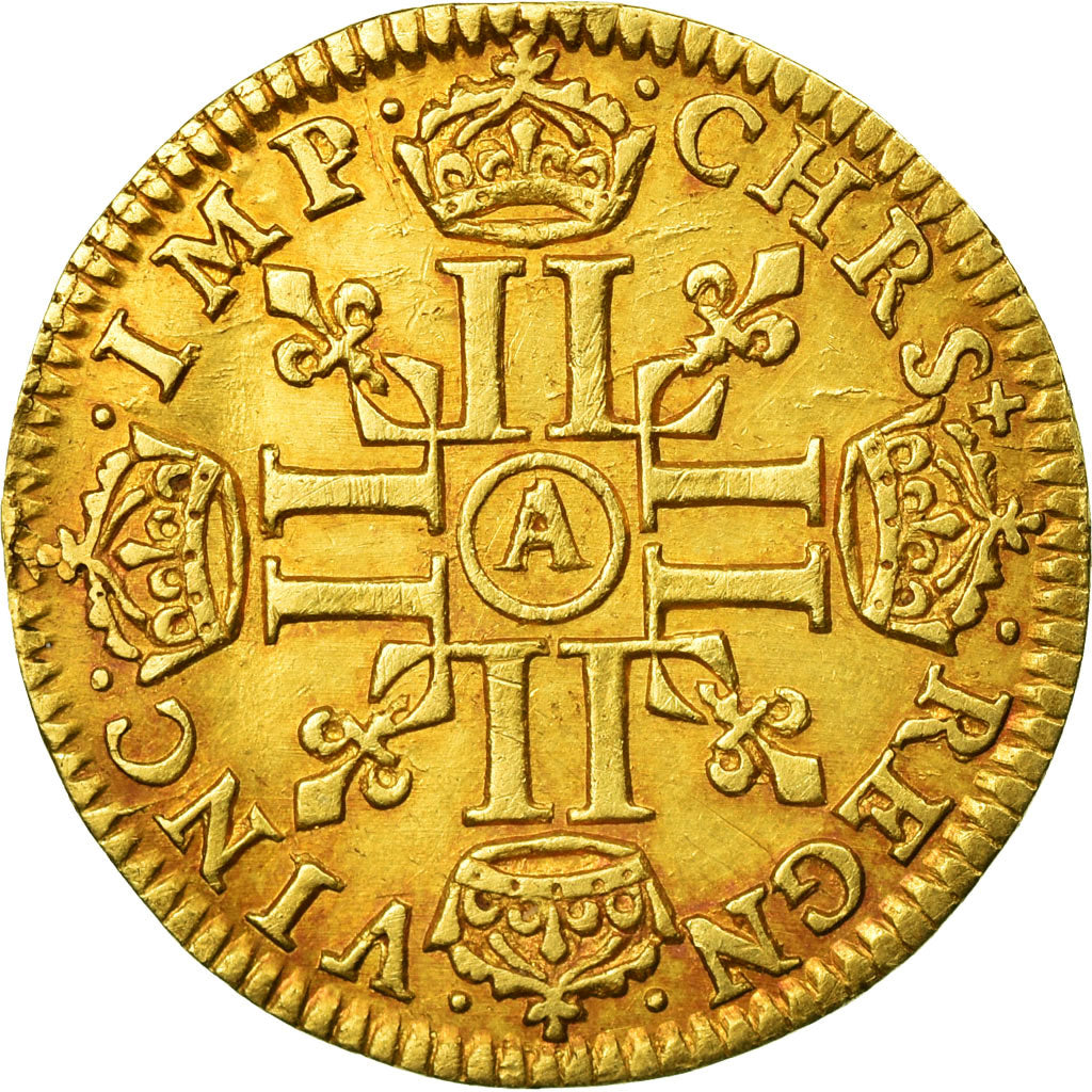 Monnaie, France, Louis XIII, 1/2 Louis d'or, 1/2 Louis d'or, 1642, Paris, TTB