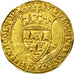 Moneta, Francia, Charles VI, Ecu d'or, Tournai, BB, Oro, Duplessy:369D