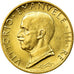 Coin, Italy, Vittorio Emanuele III, 100 Lire, 1931, Rome, MS(63), Gold, KM:72